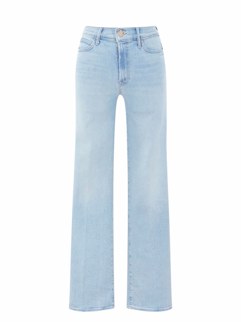 MOTHER High-Rise Light Blue Bootcut Jeans